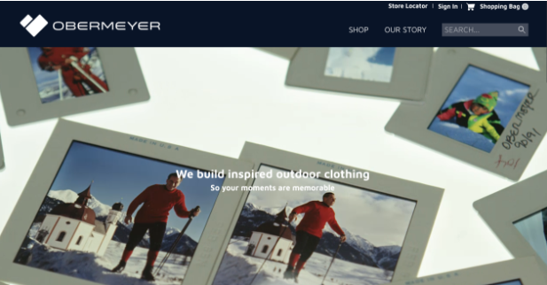 Homepage of Obermeyer